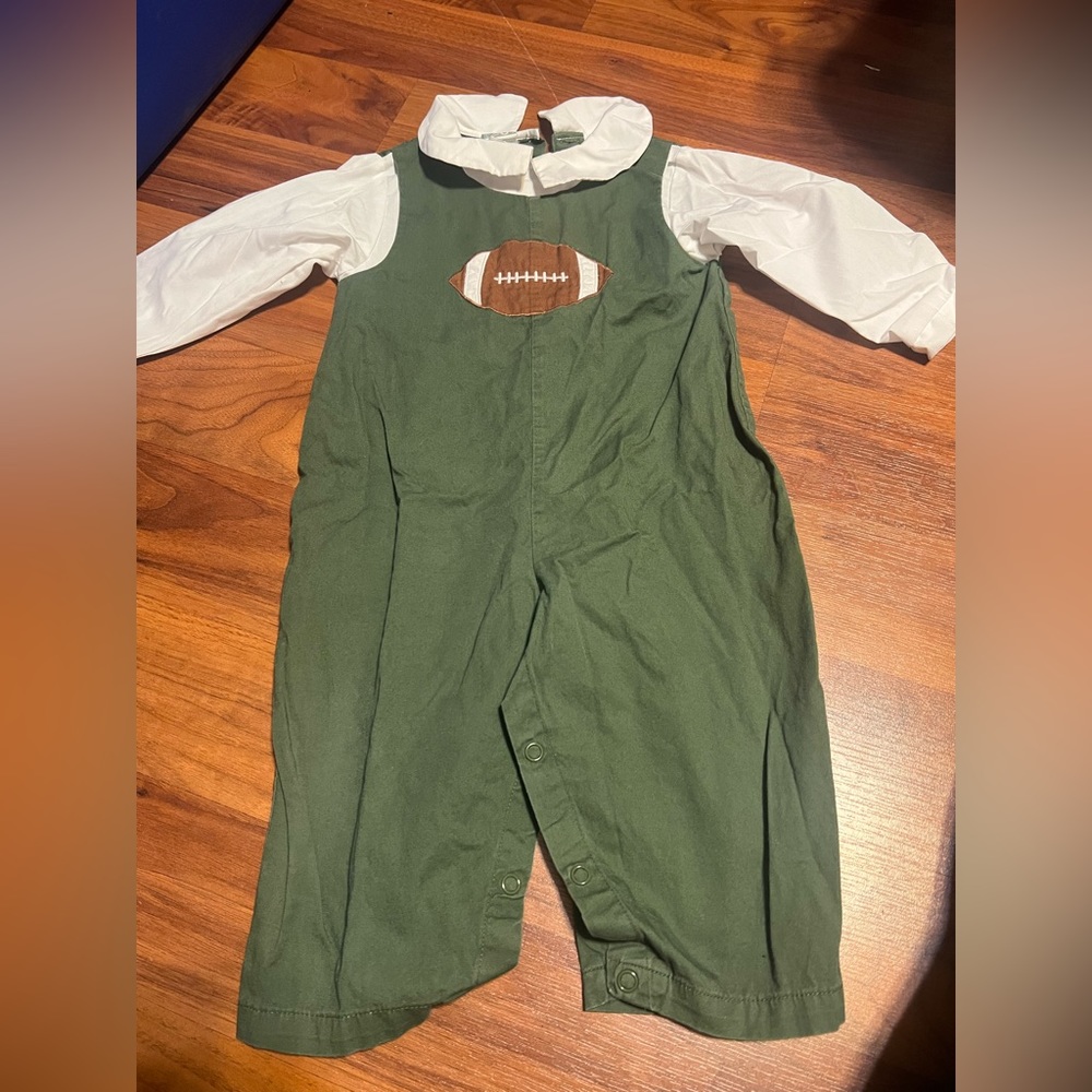 ZU football romper 18mo